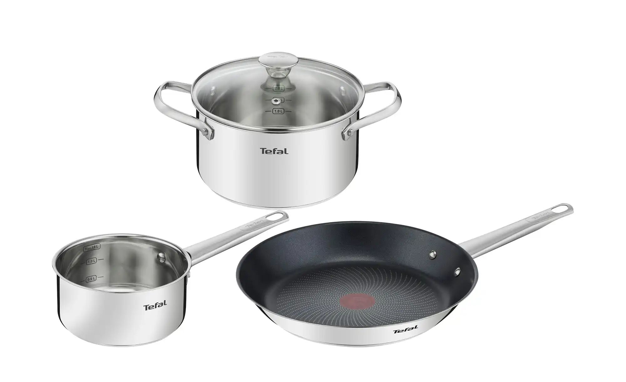 Tefal Kochgeschirrset  Cook Eat ¦ silber ¦ Edelstahl Töpfe & Pfannen & Zube günstig online kaufen