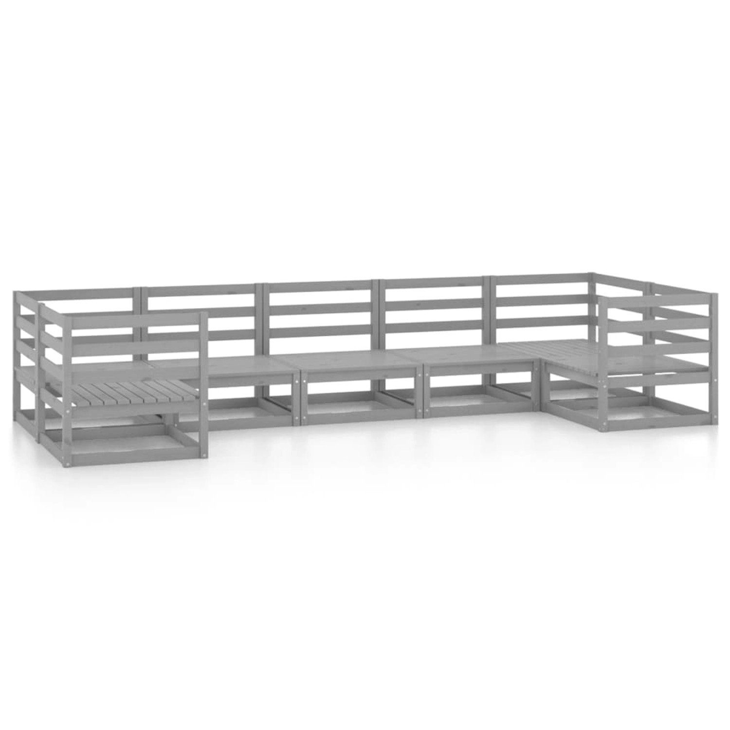 vidaXL 7-Tlg Garten-Lounge-Set Massivholz Kiefer 3076251 günstig online kaufen