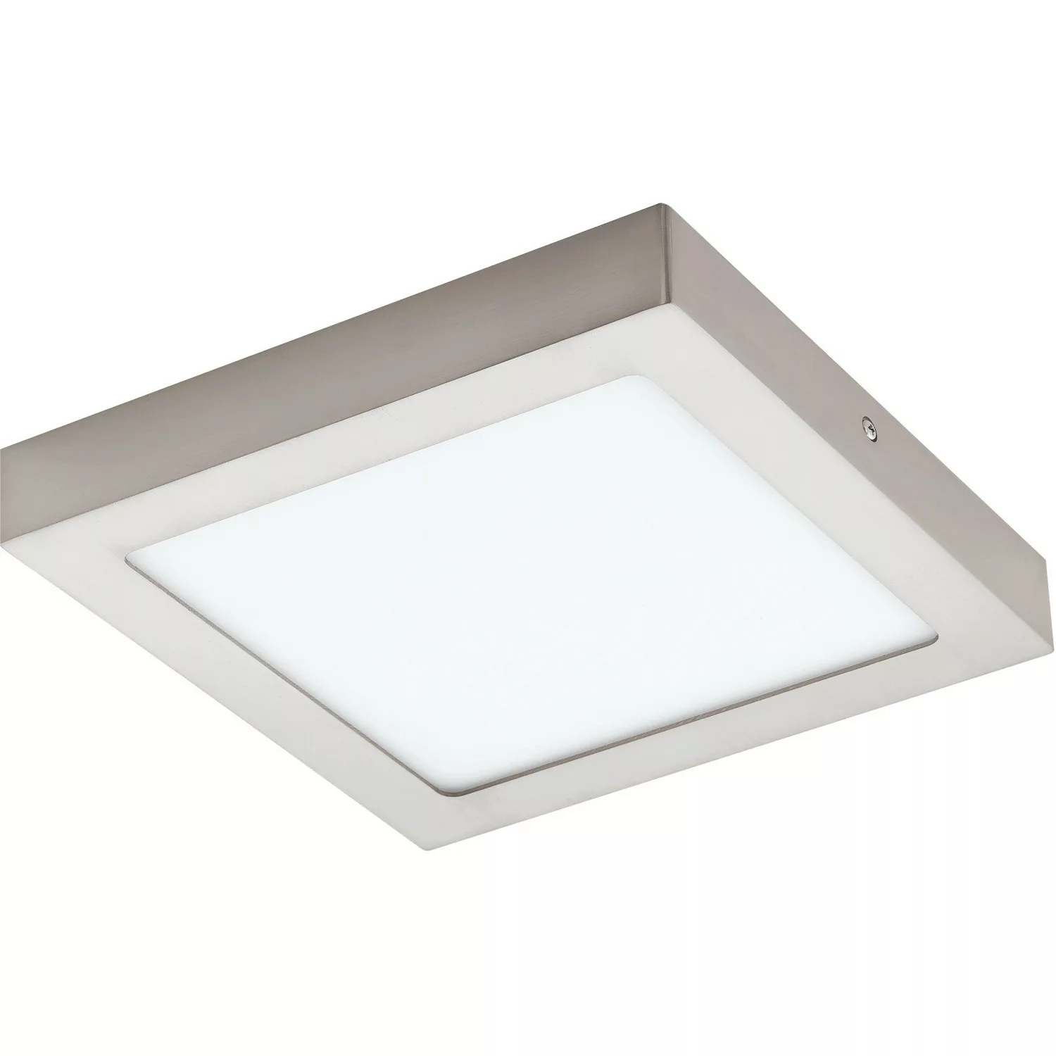 Eglo Connect LED-Aufbauleuchte Fueva Nickel matt 22,5 cm x 22,5 cm günstig online kaufen