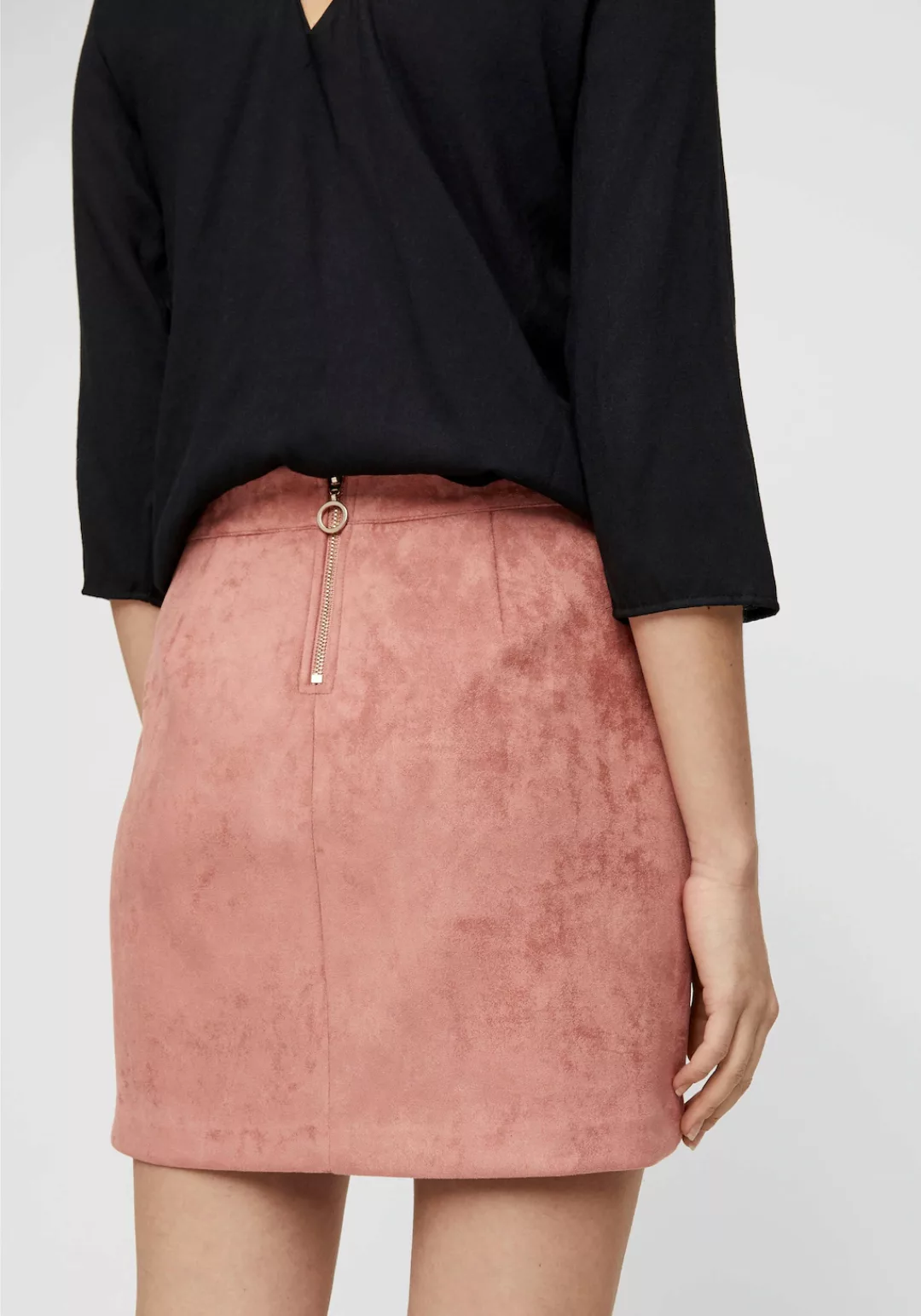 Vero Moda Lederimitatrock VMDONNADINA FAUXSUEDE SHORT SKIRT günstig online kaufen