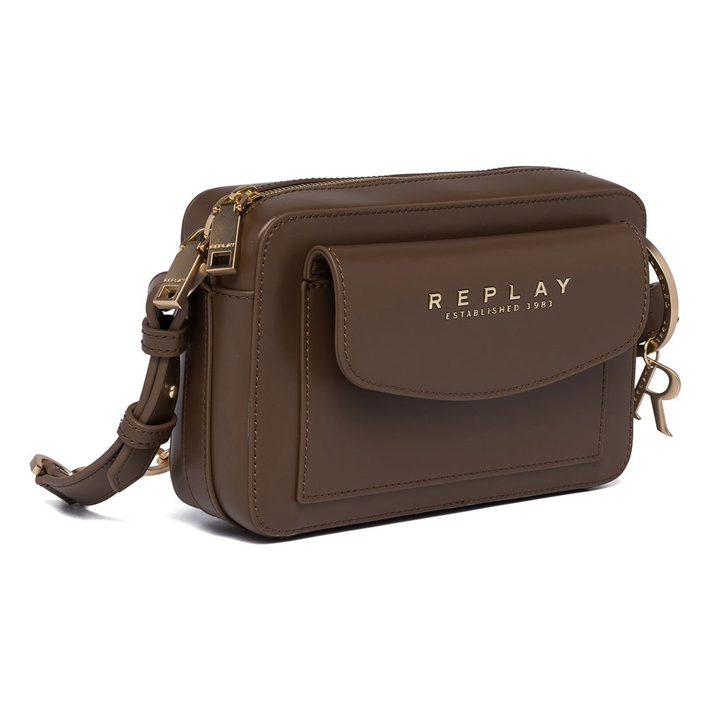 Replay Fw3201.000.a0418 Ledertasche One Size Dark Sand günstig online kaufen