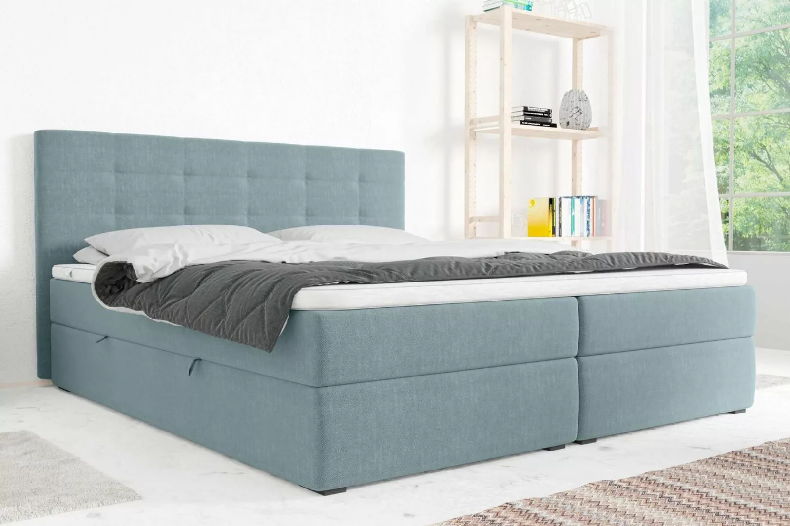 Stylefy Boxspringbett Bonvito (Schlafzimmerbett, Bett), gepolstert günstig online kaufen