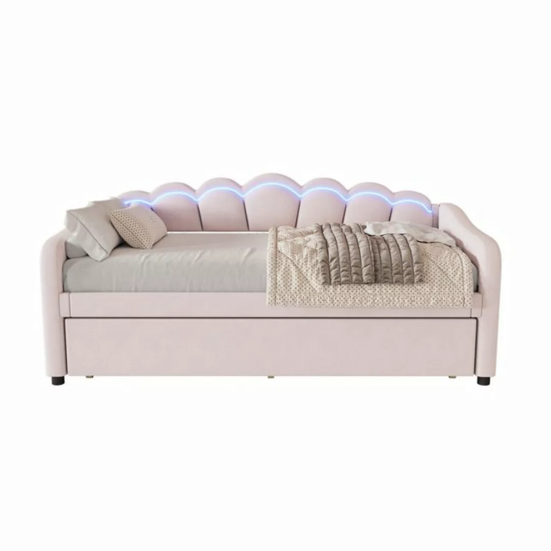 Odikalo Schlafsofa Daybett Tagesbett ausziehbarem Fernbedienung 90x200cm (O günstig online kaufen