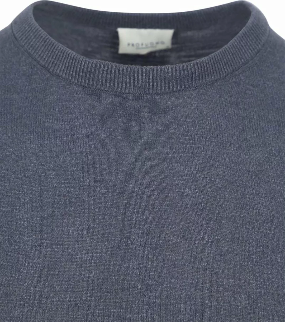 Profuomo T-Shirt Leinen Blau - Größe L günstig online kaufen