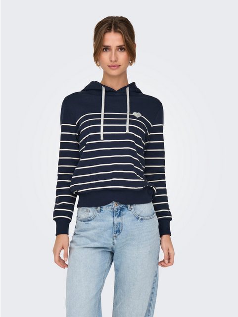 ONLY Kapuzensweatshirt ONLADELLE L/S STRIPE HOOD SWT günstig online kaufen