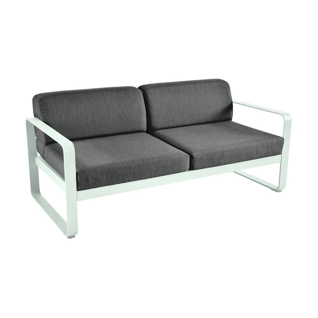 Bellevie Lounge-Sofa 2-Sitzer A7 Gletscherminze A3 Graphitgrau günstig online kaufen