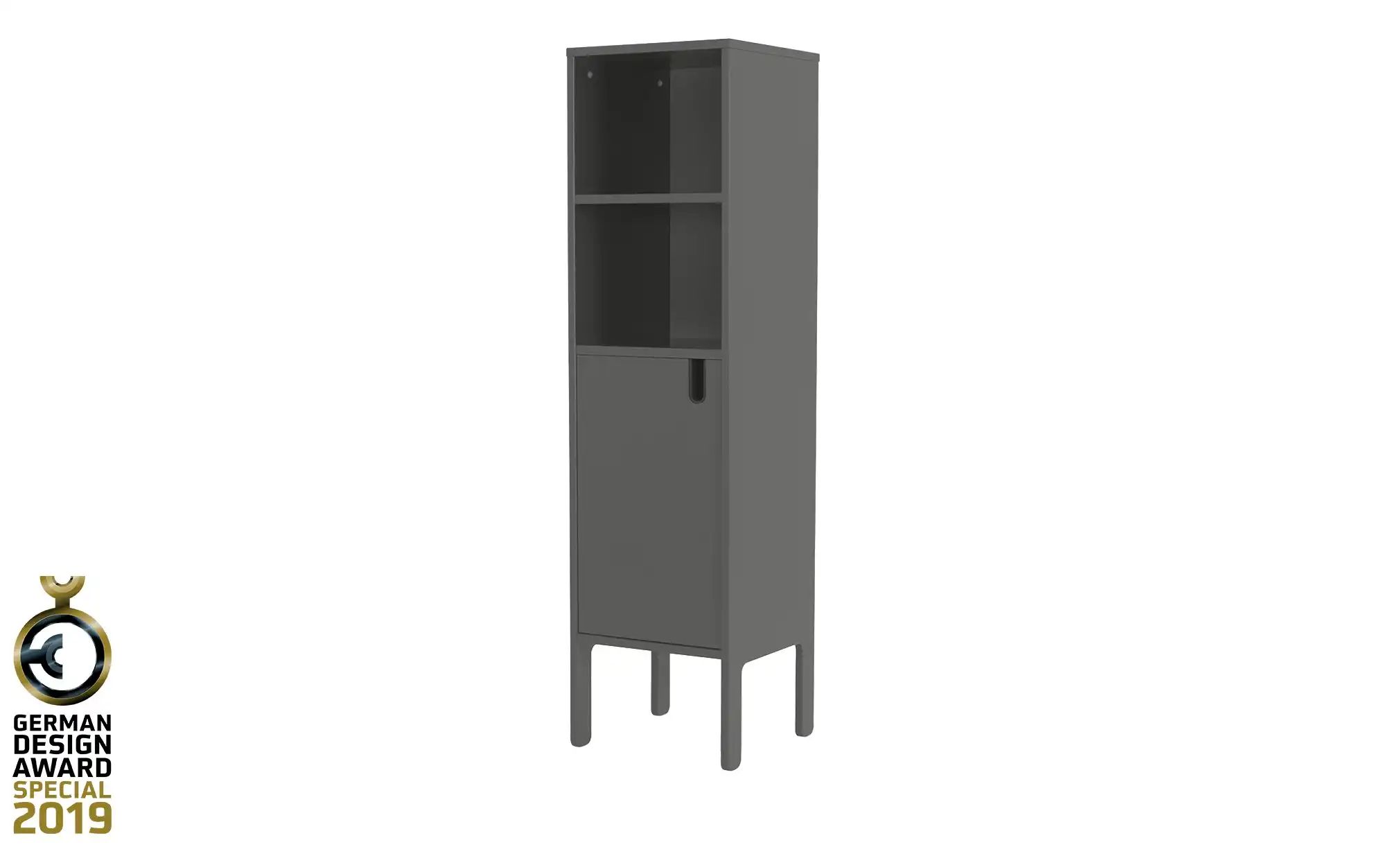 Highboard  Uno ¦ grau ¦ Maße (cm): B: 40 H: 152 T: 40 Aktuelles > Schlafzim günstig online kaufen