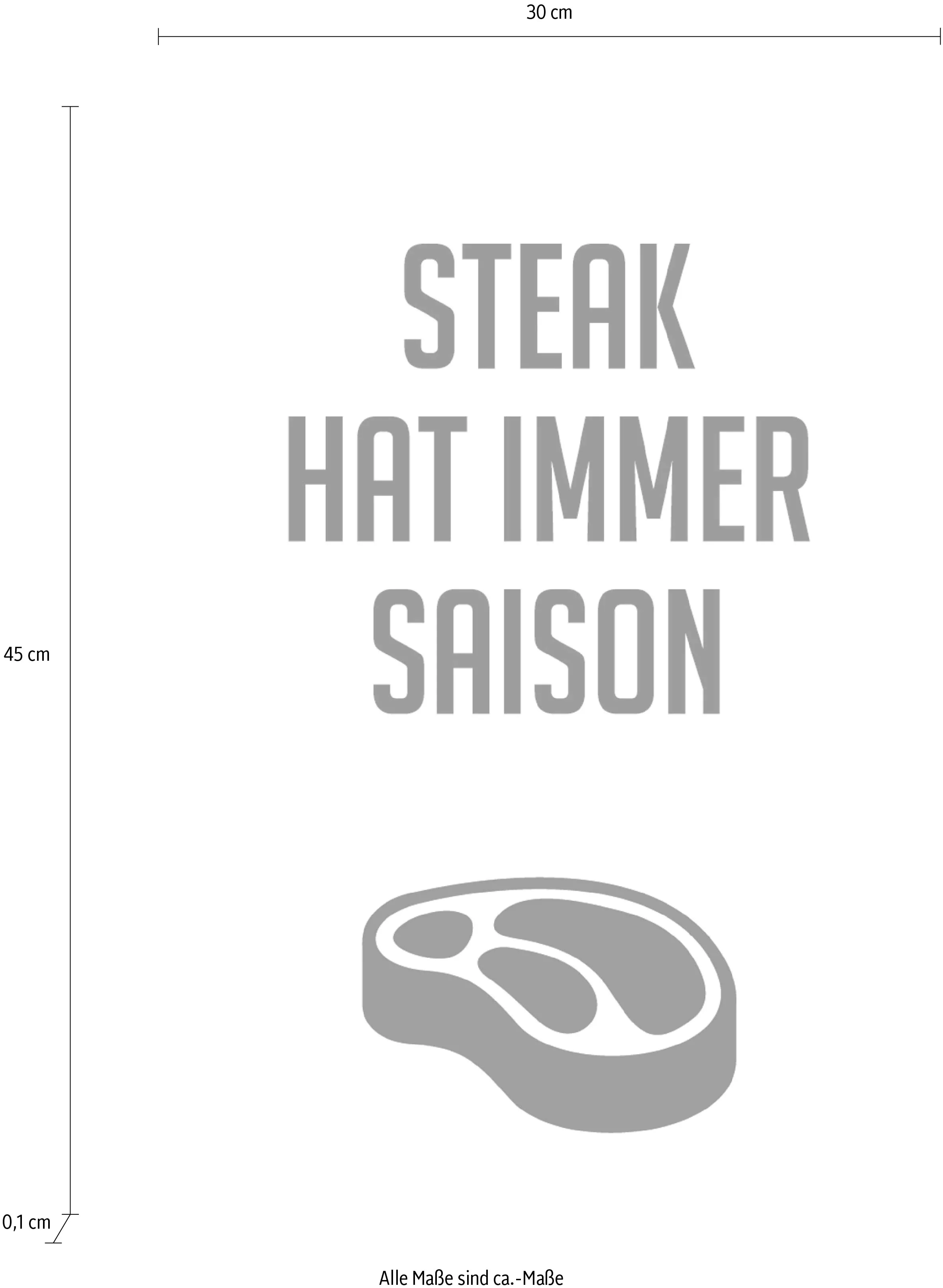 queence Wanddekoobjekt "Steak" günstig online kaufen