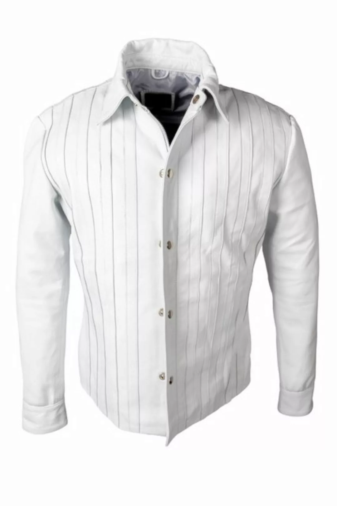 Be Noble Lederjacke Lissabon für Damen Damen Lederbluse/ Jacke in weiß mit günstig online kaufen