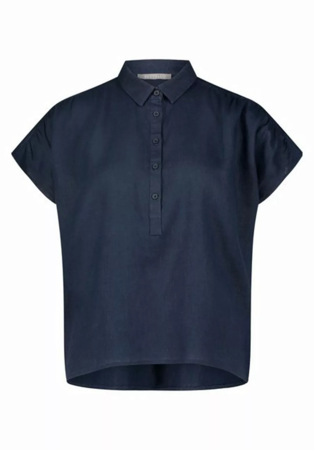 Betty&Co Blusenshirt Bluse Lang 3/4 Arm, Dark Blue/Blue günstig online kaufen