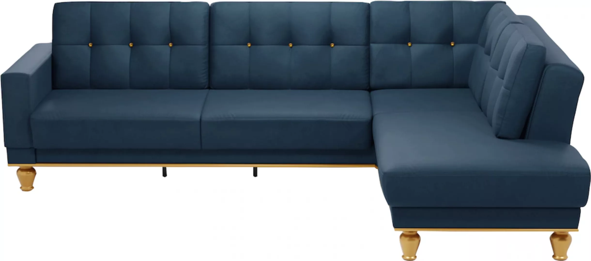 sit&more Ecksofa »Orient 5 V L-Form«, mit Strass-Stein, wahlweise mit Bettf günstig online kaufen