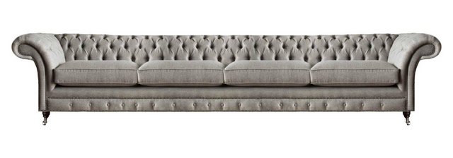 Xlmoebel Sofa Vierer Chesterfield Stoffsofa Luxus Wohnzimmer Sitzmöbel Couc günstig online kaufen