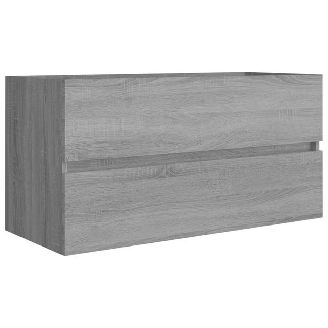 vidaXL Schrankmodule Waschbeckenunterschrank Grau Sonoma 90x38,5x45 cm Holz günstig online kaufen