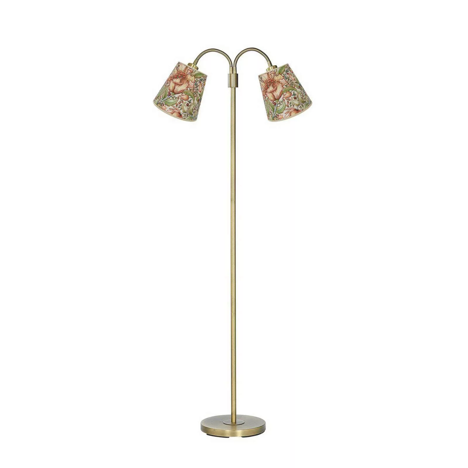 PR Home Stehlampe Amy Cia Theo, bunt/messing, 150 cm, 2-flg. günstig online kaufen