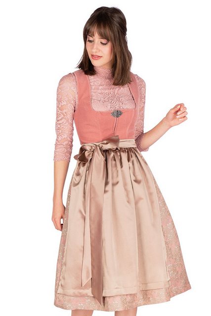 MarJo Dirndl Samt Dirndl 2tlg. - SABINE - lachs/macchiato günstig online kaufen