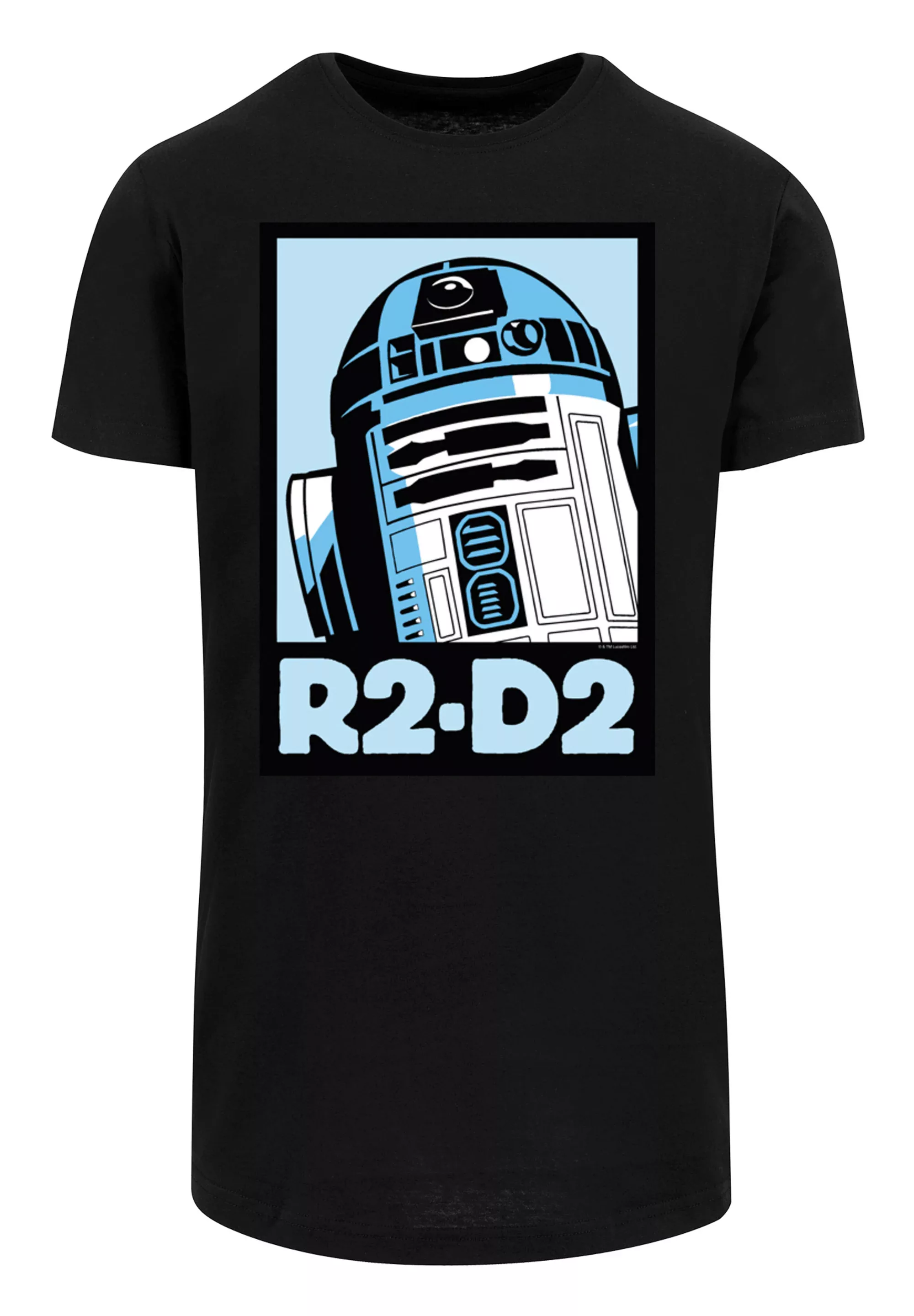 F4NT4STIC Kurzarmshirt "F4NT4STIC Herren Star Wars R2-D2 Poster with Shaped günstig online kaufen