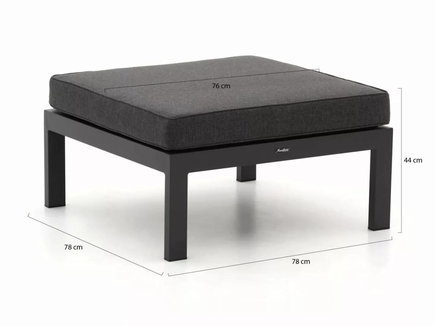 Manifesto Alzano Lounge Gartenhocker 78x78 cm günstig online kaufen
