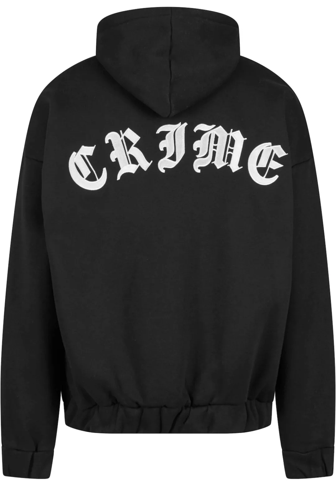 Dropsize Sweatjacke "Dropsize Herren Super Heavy Oversized Crime Zip Hoodie günstig online kaufen