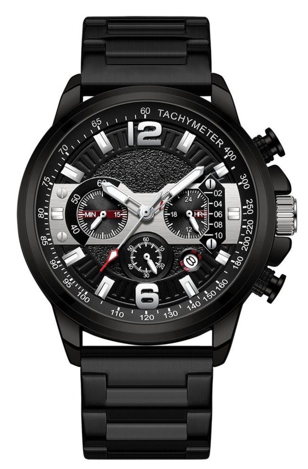 ibettertec Quarzuhr Herrenuhr Multifunktionsuhr Armbanduhr Chronograph, günstig online kaufen