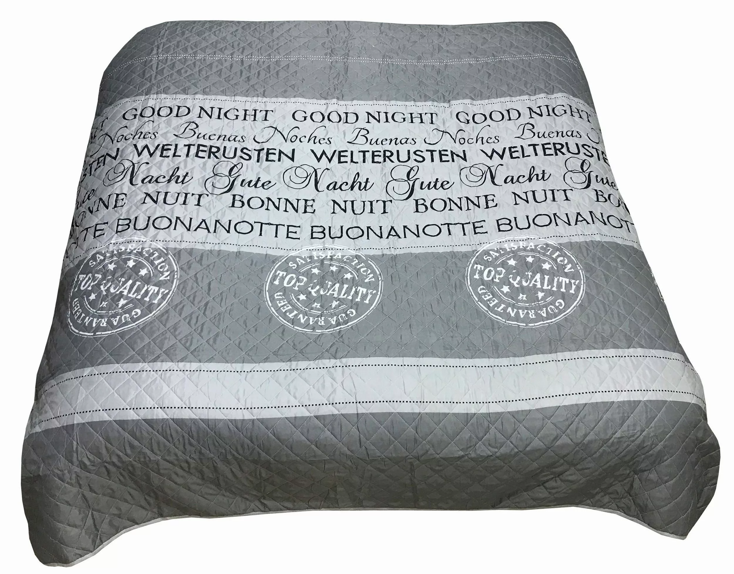 One Home Tagesdecke Good Night, gesteppt, günstig online kaufen