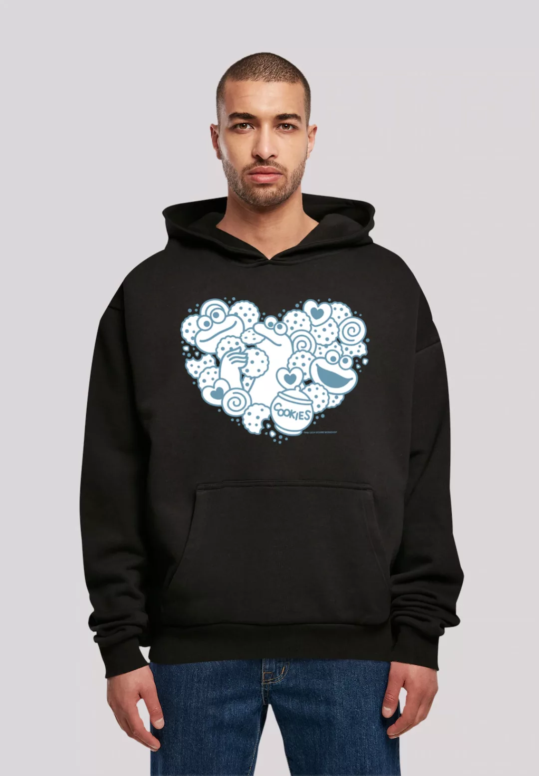 F4NT4STIC Kapuzenpullover "Sesamstraße Cookies from the heart", Premium Qua günstig online kaufen