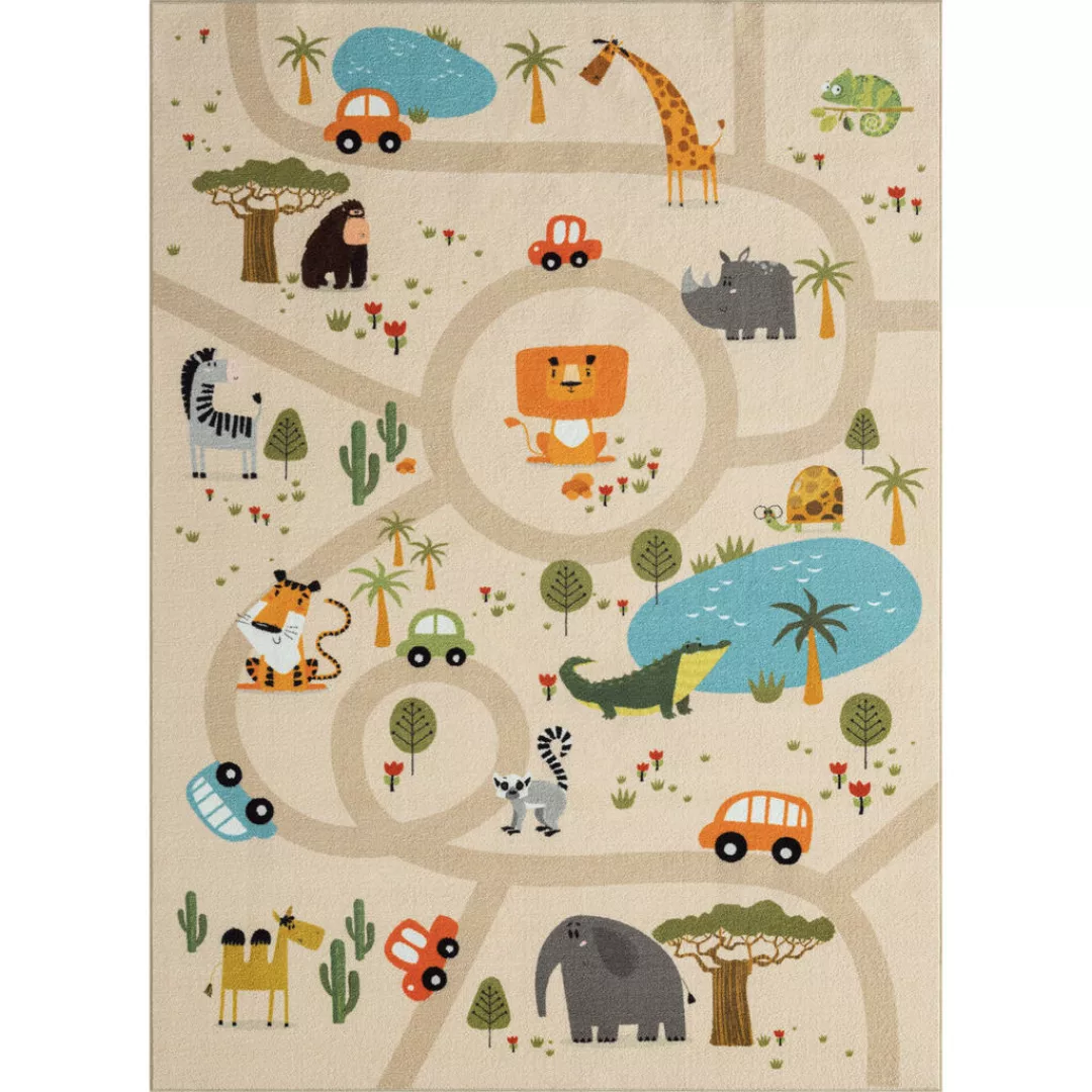 Merinos Teppich Happy Kids beige B/L: ca. 140x200 cm günstig online kaufen