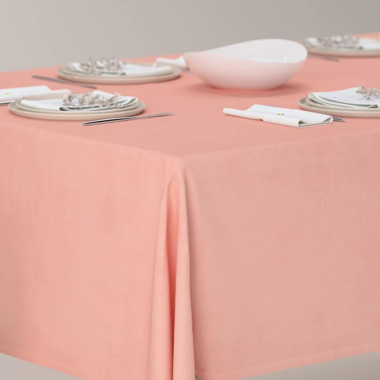 Rechteckige Tischdecke, rosa, Crema (177-77) günstig online kaufen