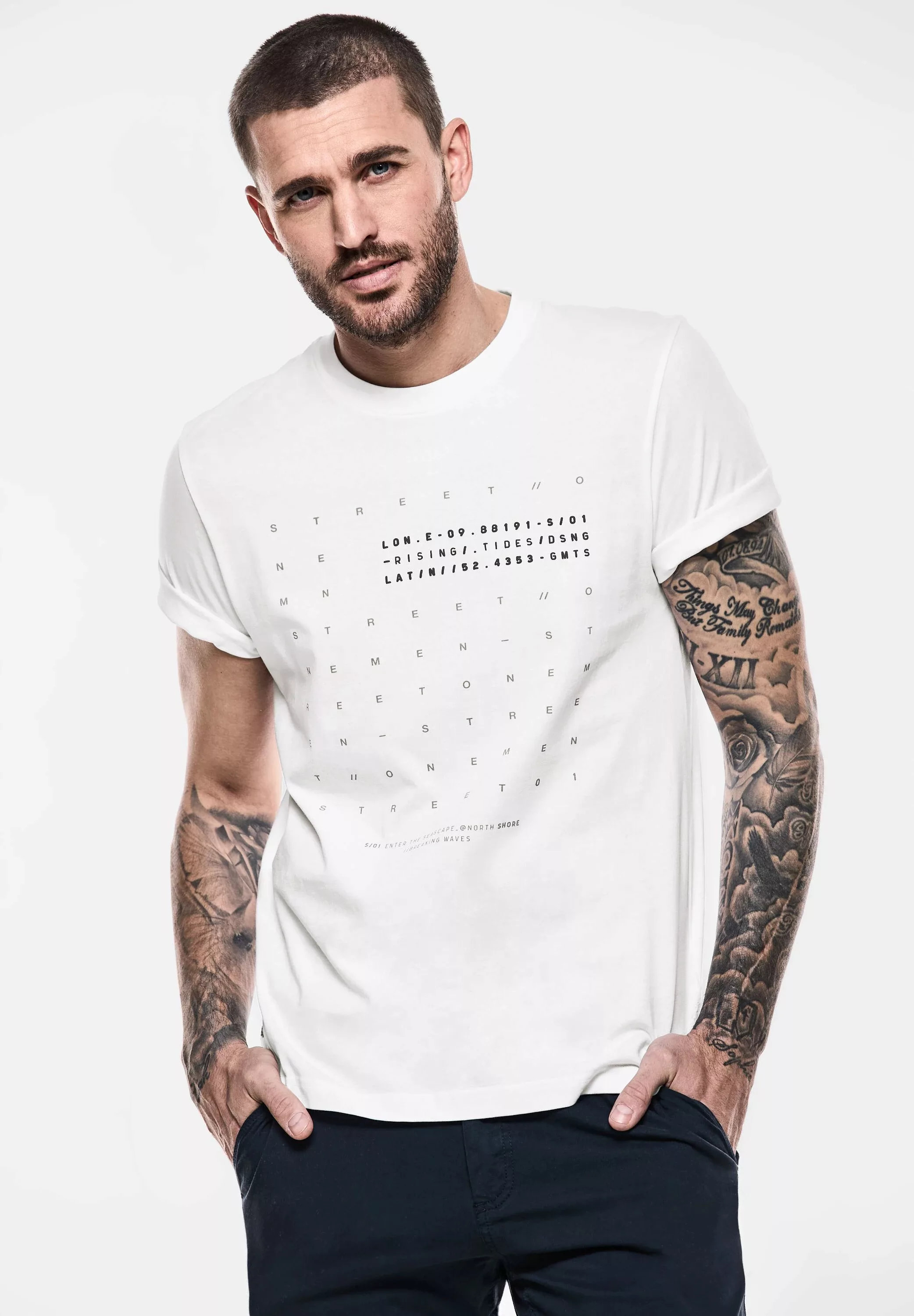 STREET ONE MEN T-Shirt, Jersey günstig online kaufen