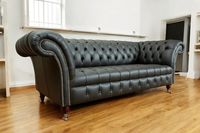 JVmoebel Chesterfield-Sofa Wohnzimmer Chesterfield Design Sofas Dreisitzer günstig online kaufen