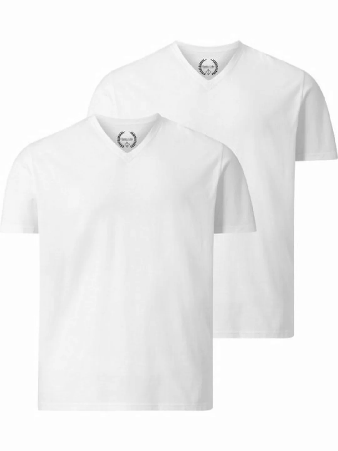 Charles Colby T-Shirt EARL MILLS schlicht mit V-Neck (2er-Pack) günstig online kaufen