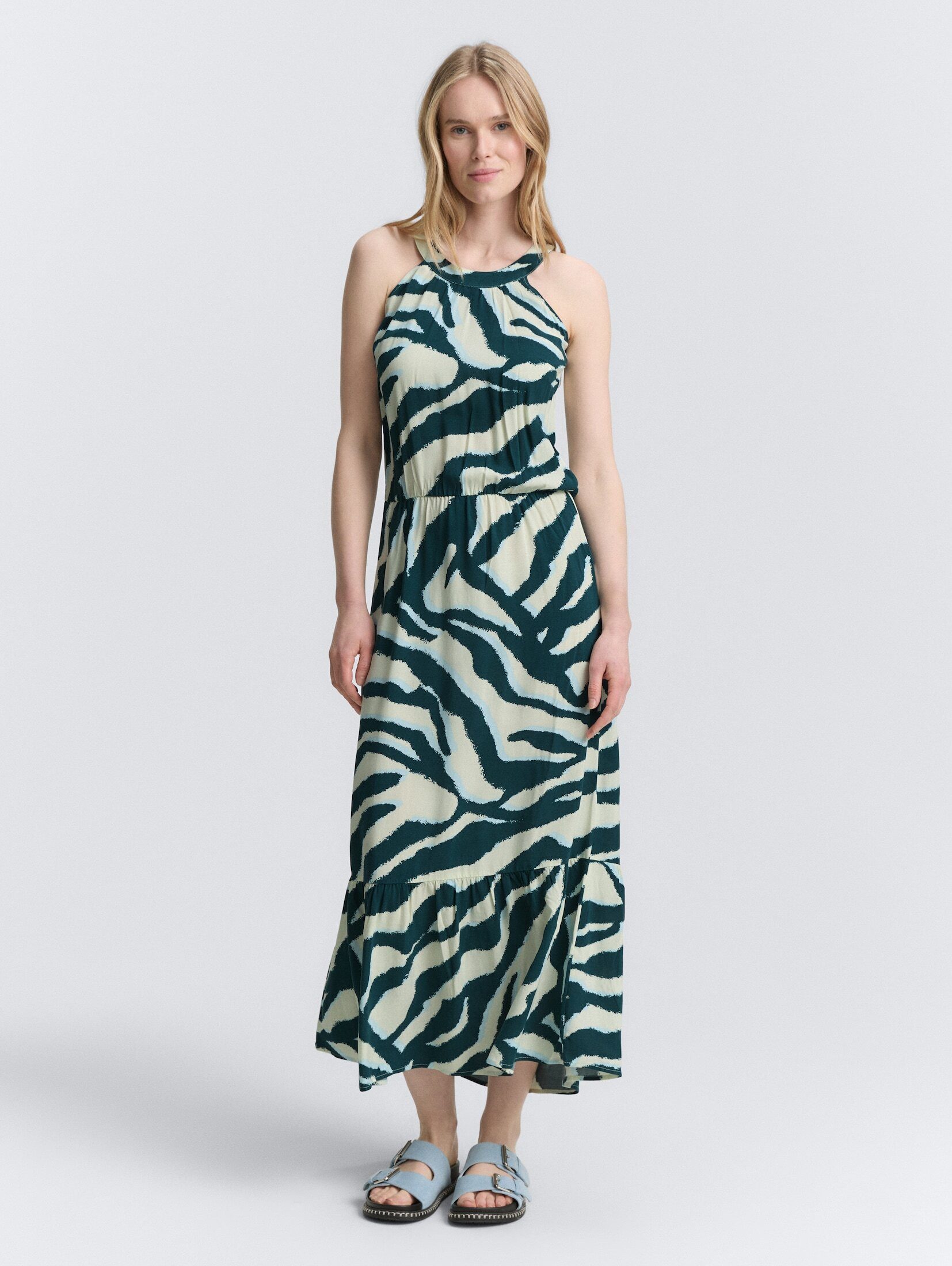TOM TAILOR Sommerkleid Neckholder Maxi-Kleid Neckholder günstig online kaufen