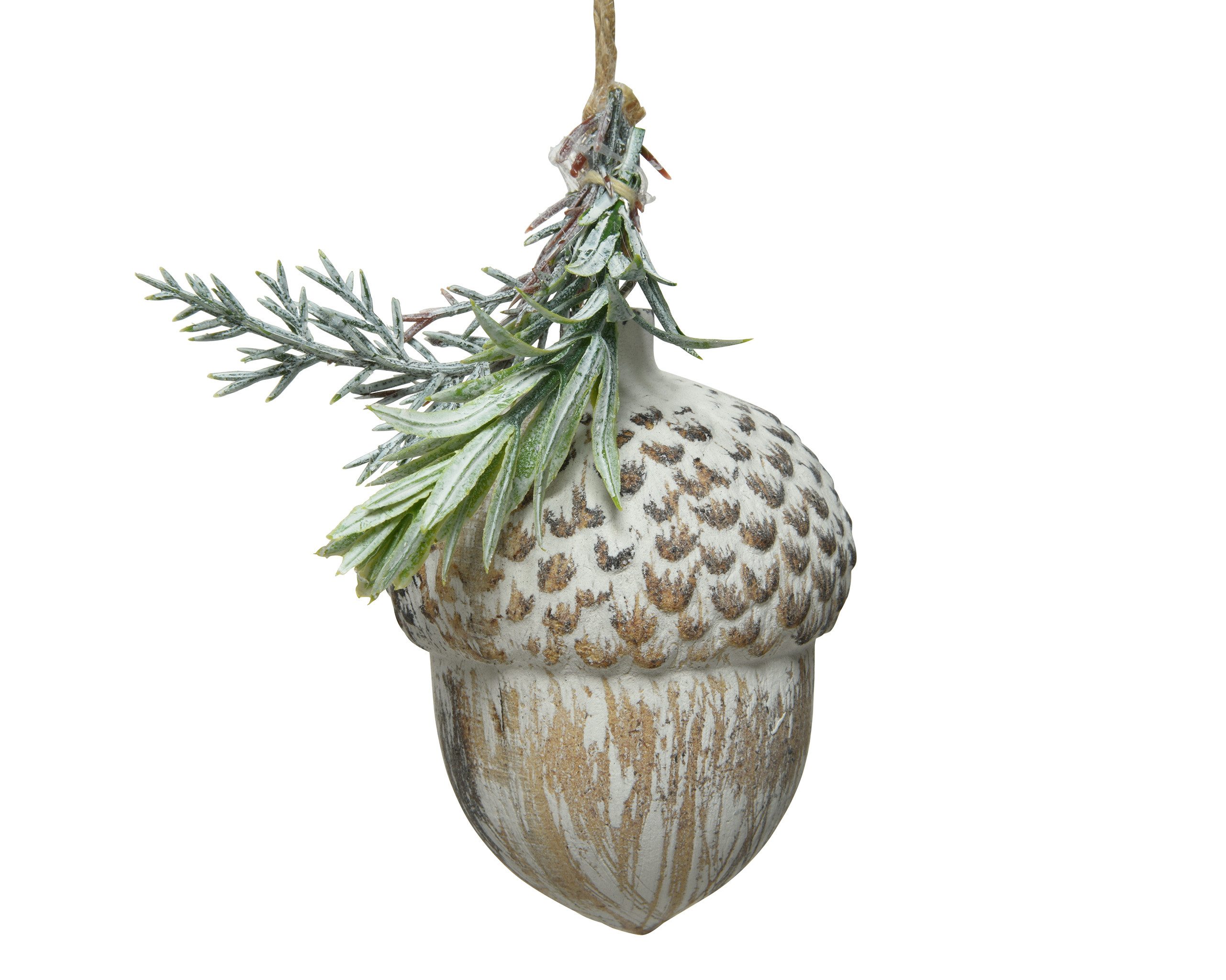 Kaemingk Christbaumschmuck, Christbaumschmuck Eichel Holz 8,5cm günstig online kaufen