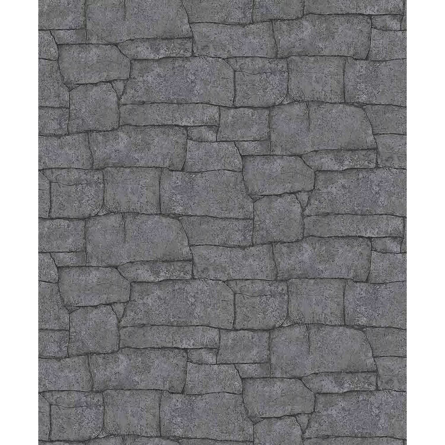 Erismann Vliestapete Quarry 10,05 m x 0,53 m Anthrazit günstig online kaufen