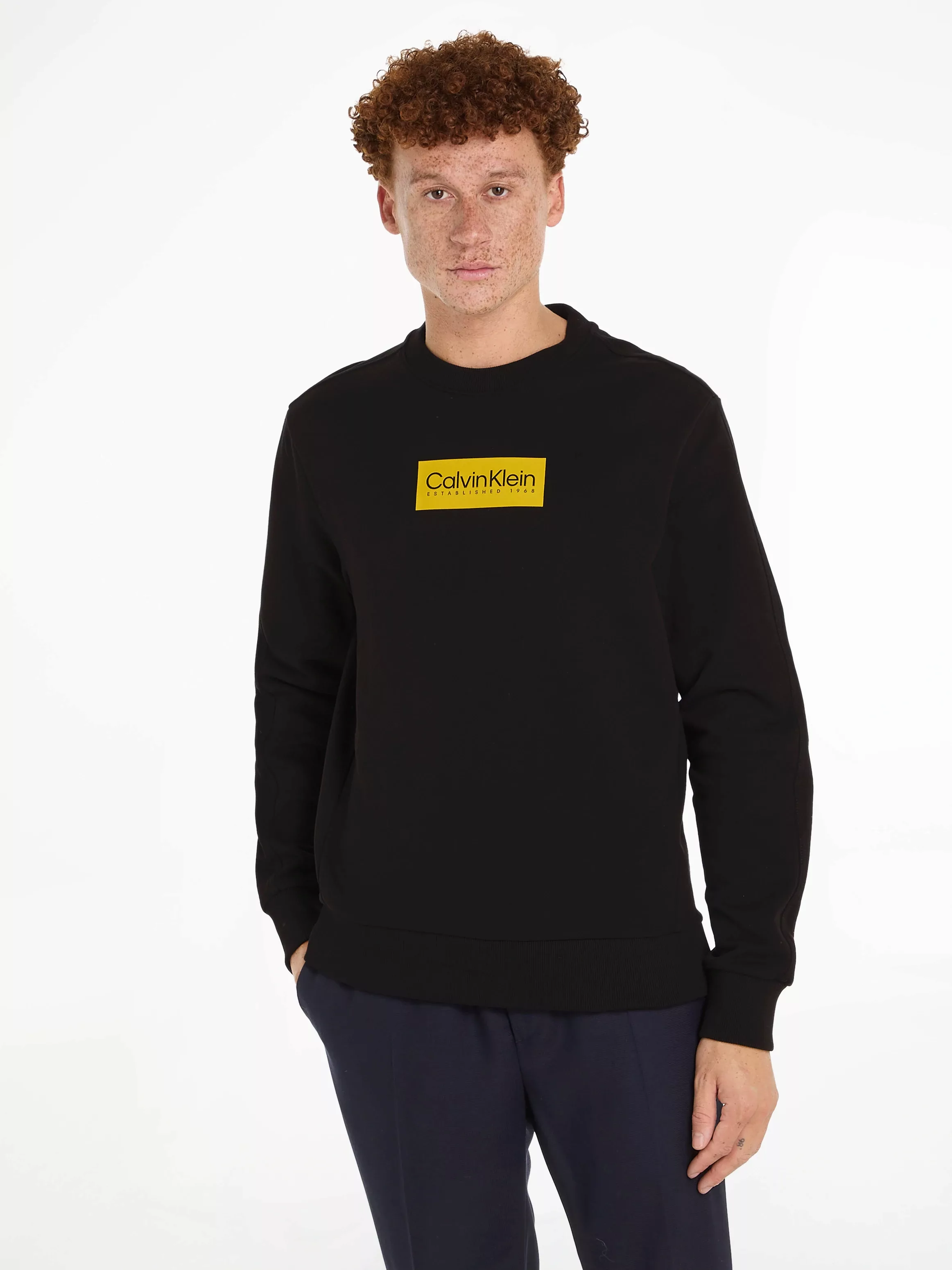 Calvin Klein Sweatshirt "RAISED RUBBER LOGO SWEATSHIRT" günstig online kaufen