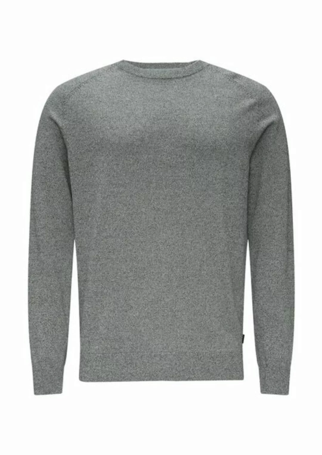 s.Oliver Strickpullover mit Rundhals und in melierter Optik günstig online kaufen