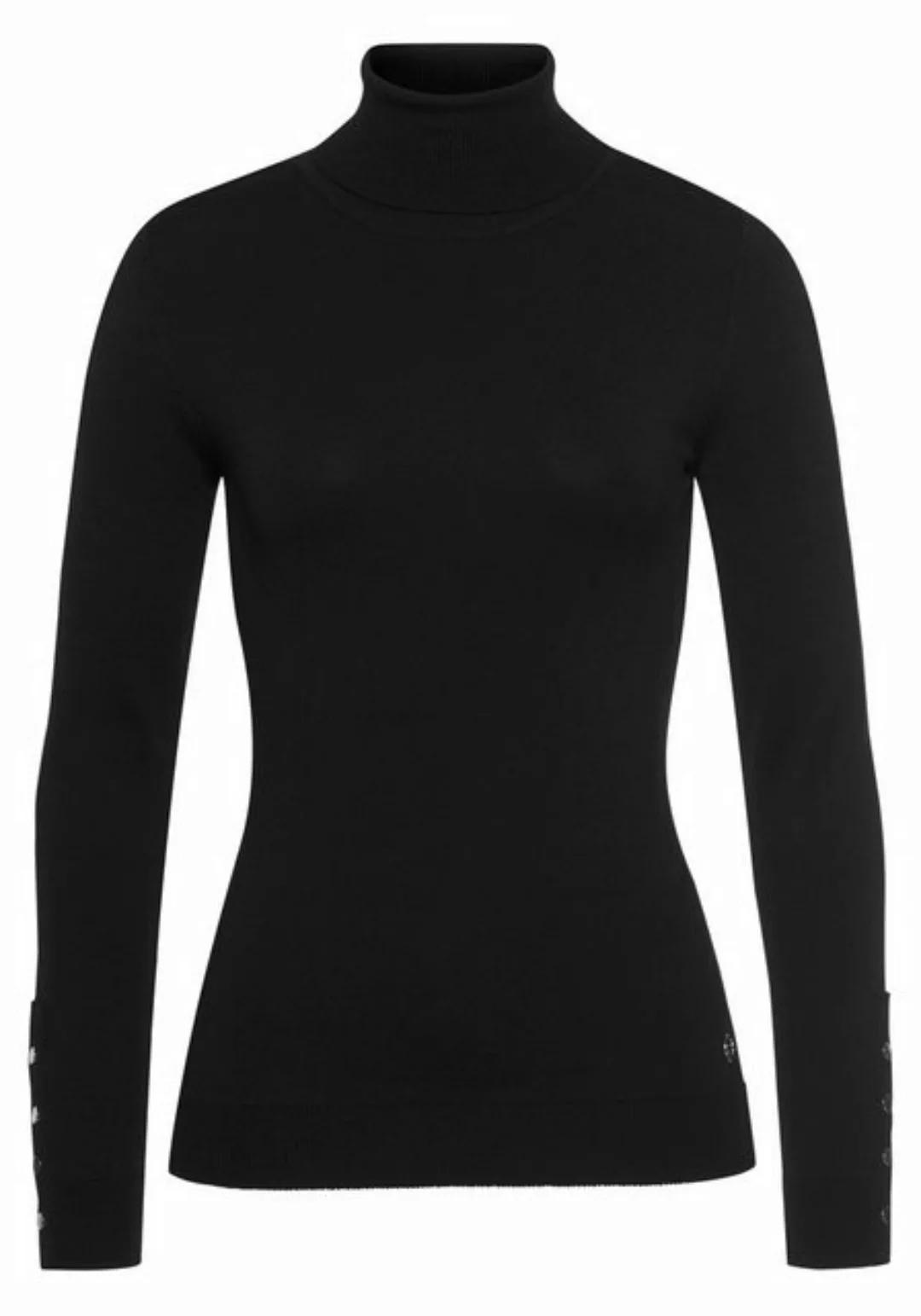 Tamaris Rollkragenpullover mit Knöpfen günstig online kaufen