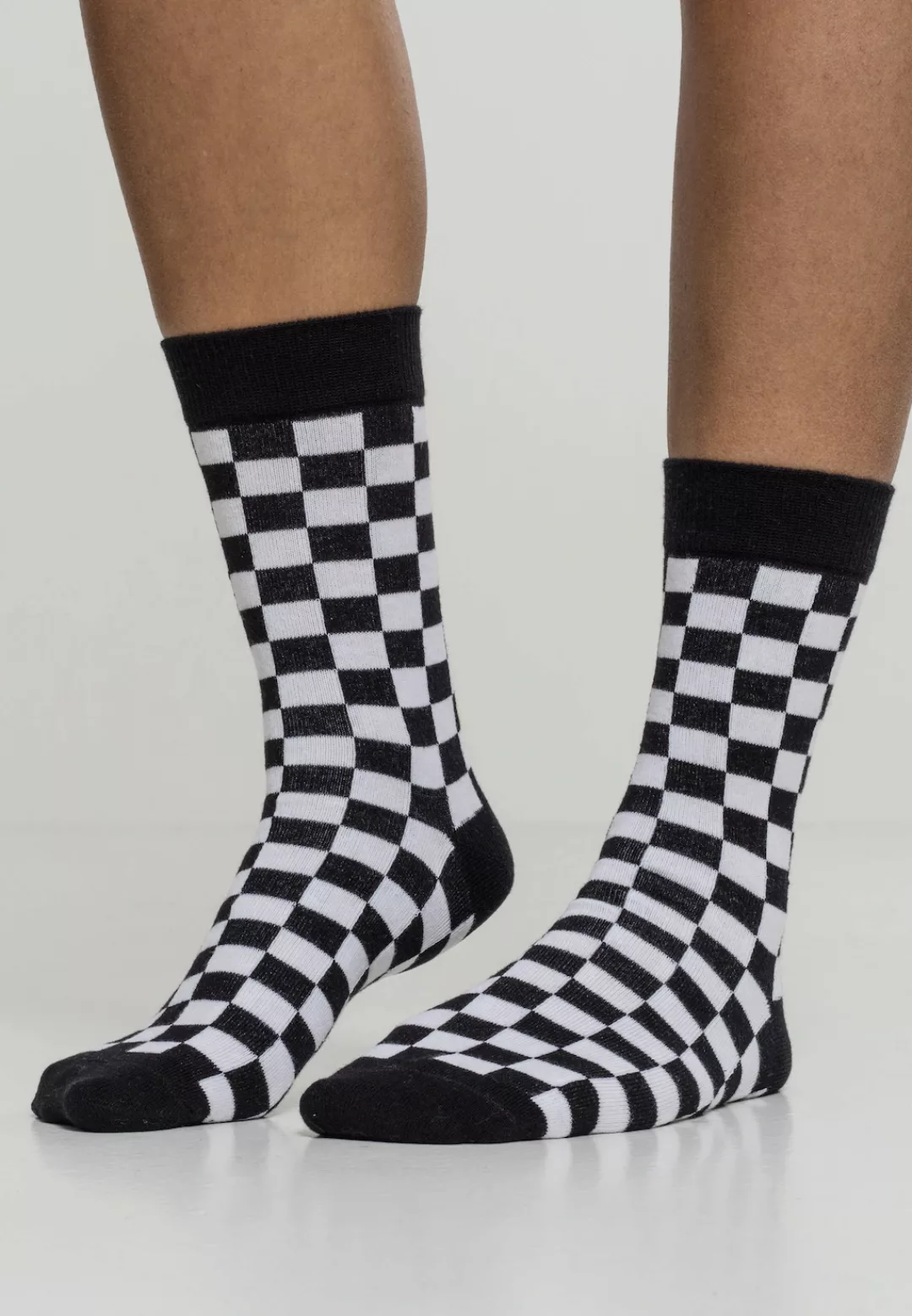 URBAN CLASSICS Basicsocken "Urban Classics Accessoires Checker Socks 2-Pack günstig online kaufen