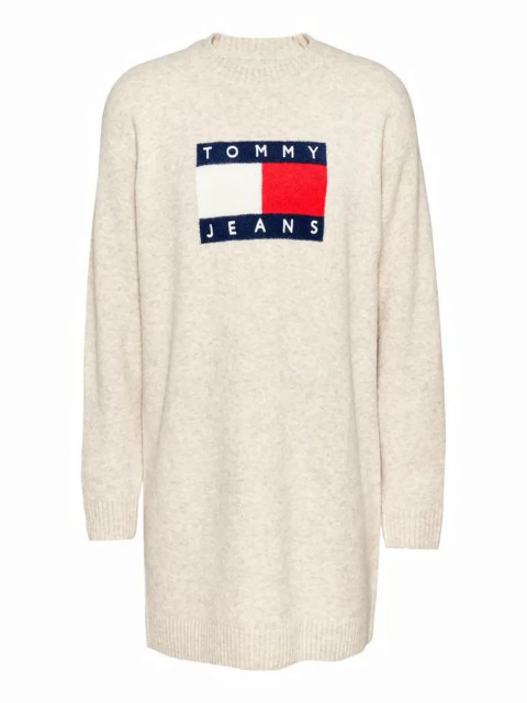 Tommy Jeans Curve Strickkleid TJW MLNGE FLAG SWEATER DRESS EXT in Großen Gr günstig online kaufen