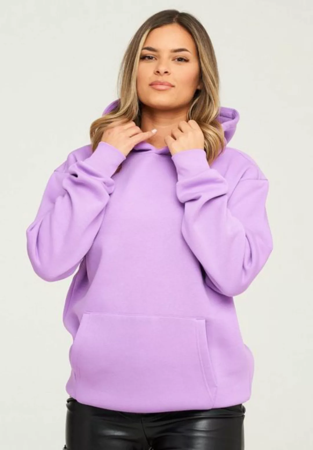 behype Hoodie BHPERTH Damen Basic Oversized Kapuzensweatshirt Raglan Kapuze günstig online kaufen