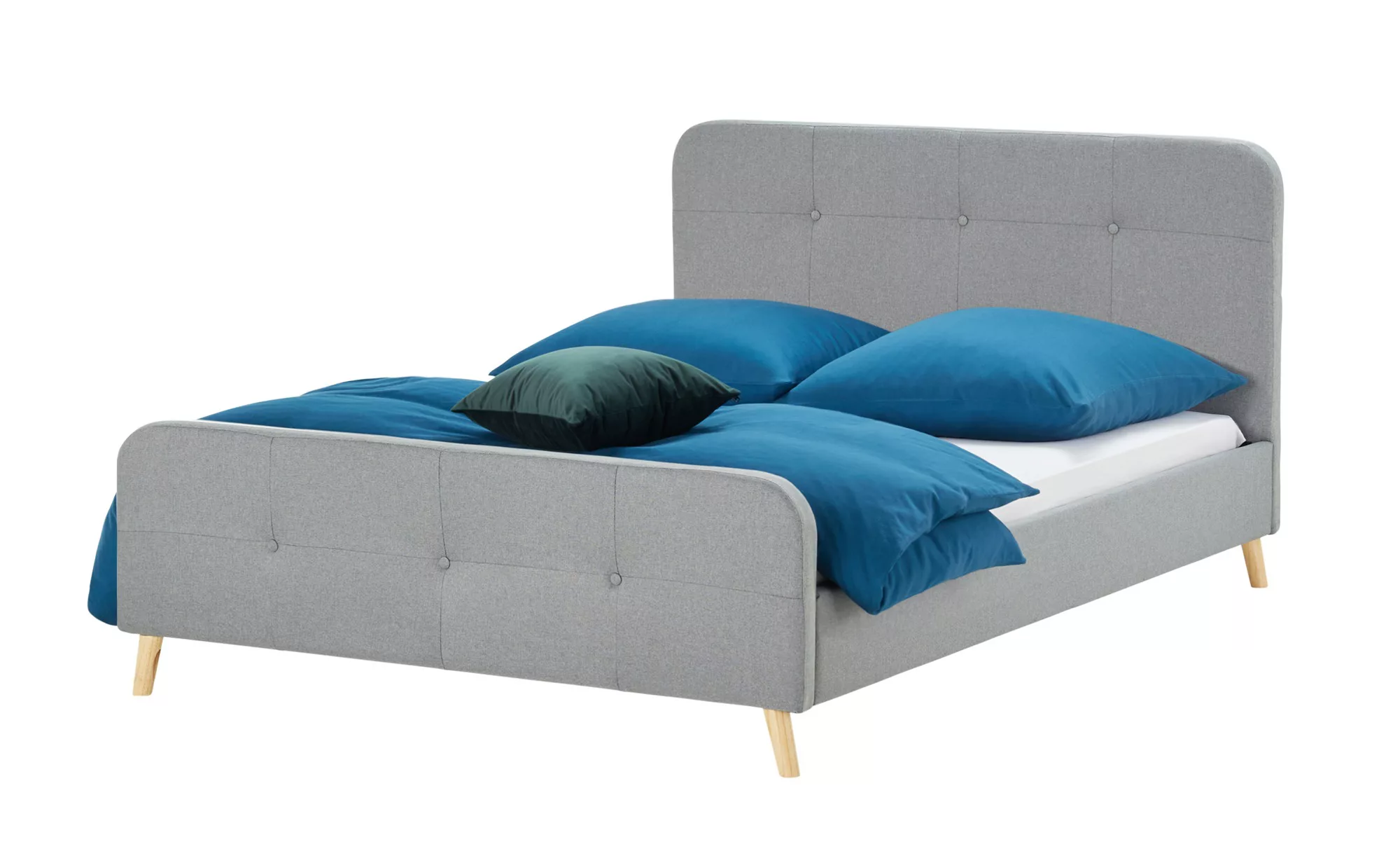 Polsterbett - grau - 146 cm - 96 cm - 208 cm - Betten > Doppelbetten - Möbe günstig online kaufen