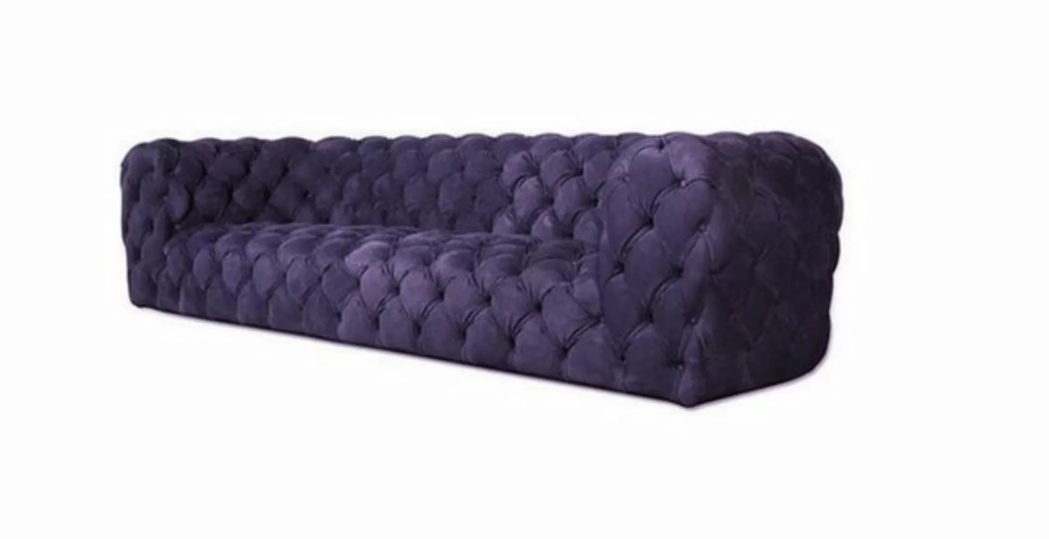 JVmoebel Chesterfield-Sofa, Grau Chesterfield Wohnzimmer Modern Design Couc günstig online kaufen