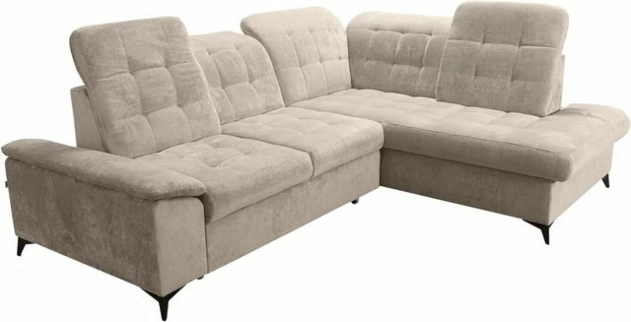 robin Ecksofa L-Form Ecksofa mit Schlaffunktion & Bettkasten - Luxuriös NEO günstig online kaufen