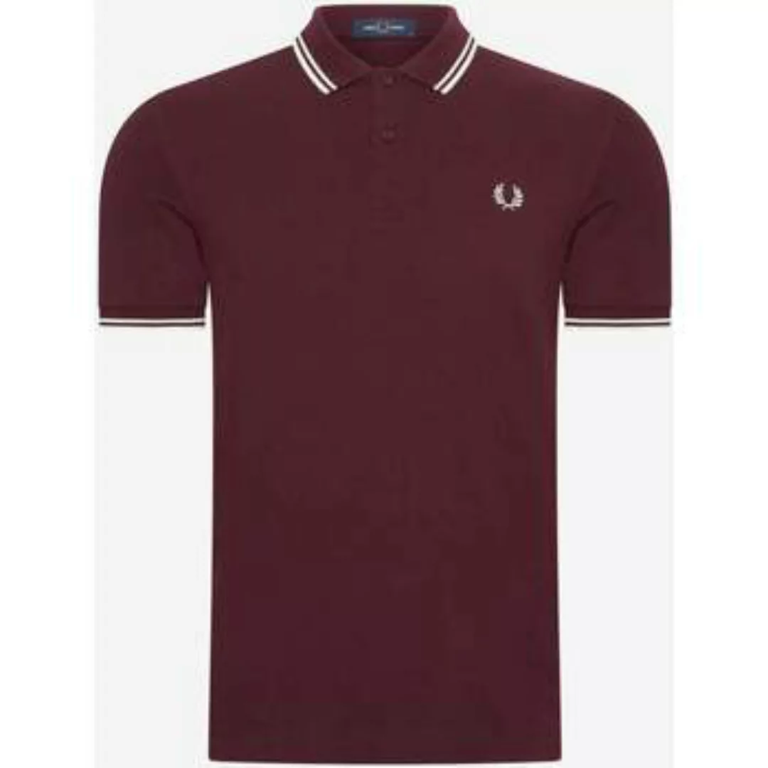 Fred Perry  T-Shirts & Poloshirts -Hemd mit zwei Spitzen – Ox Blood Ecru Ec günstig online kaufen