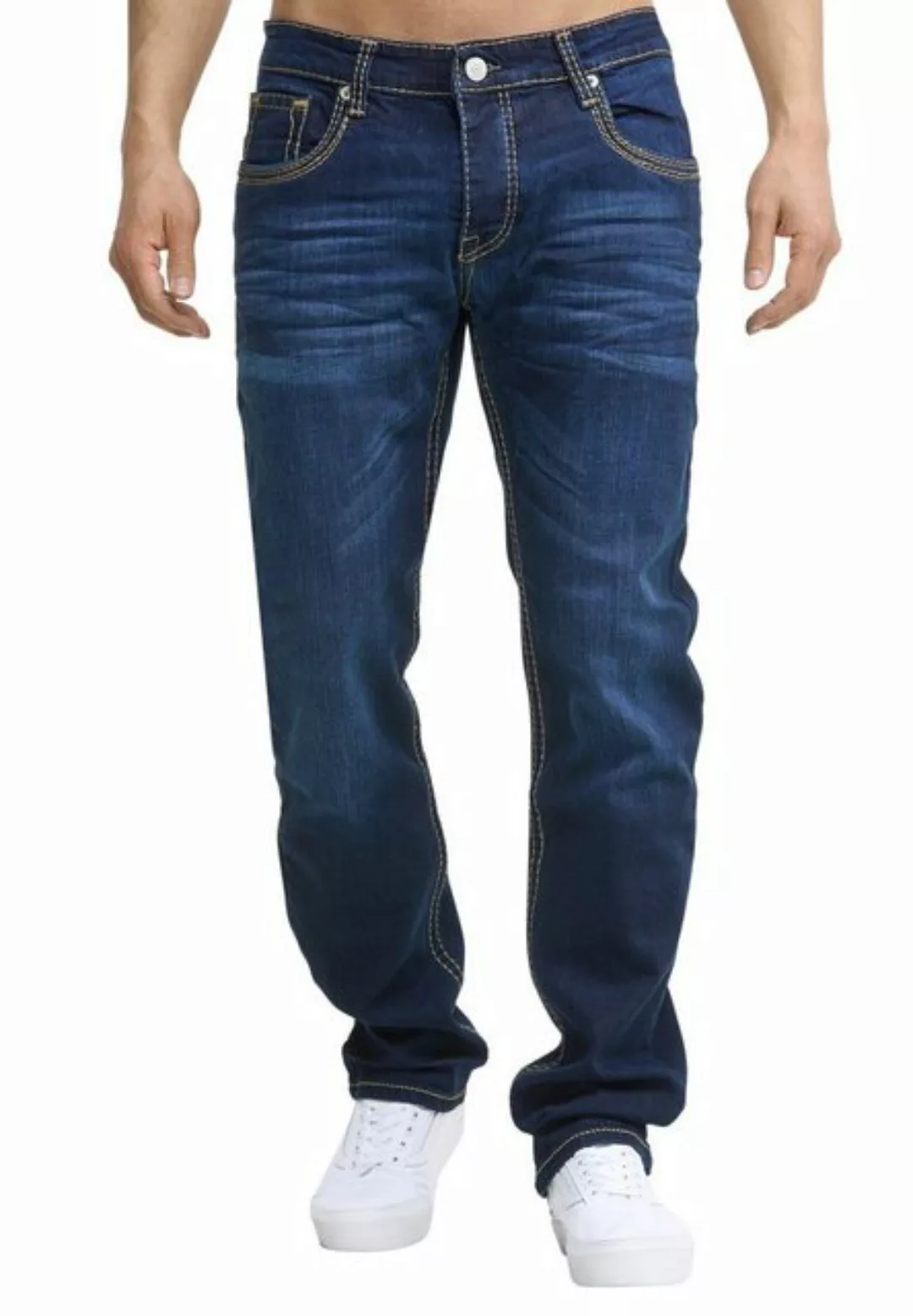 Code47 Regular-fit-Jeans Code47 Herren Jeans Hose Regular Fit Männer Bootcu günstig online kaufen