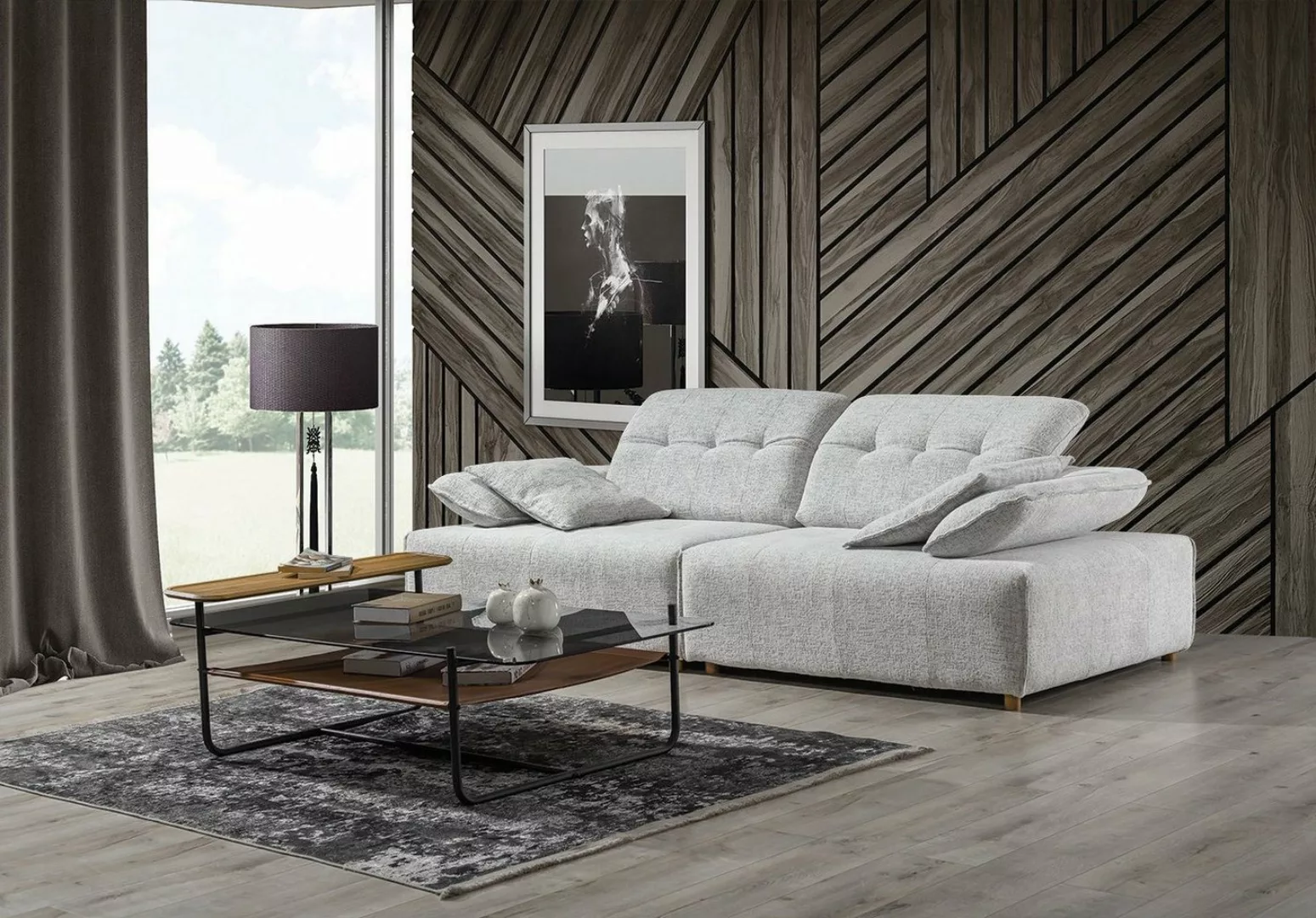 Villa Möbel Sofa Lungo, Einzelsessel, mit Relax-/Bettfunktion durch verstel günstig online kaufen