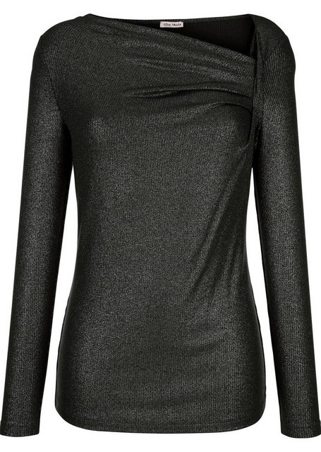 Alba Moda Langarmshirt Shirt mit femininem Ausschnitt günstig online kaufen