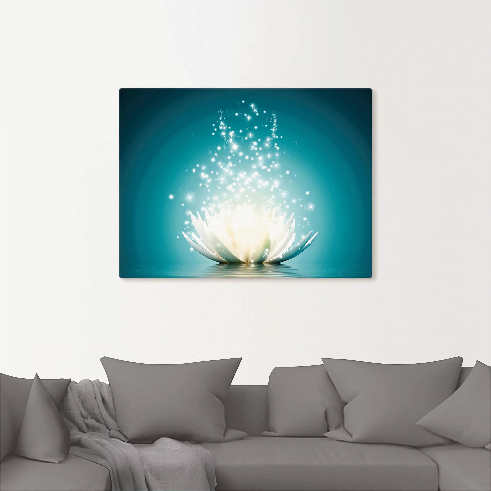 Artland Wandbild »Magie der Lotus-Blume«, Blumen, (1 St.), als Alubild, Out günstig online kaufen