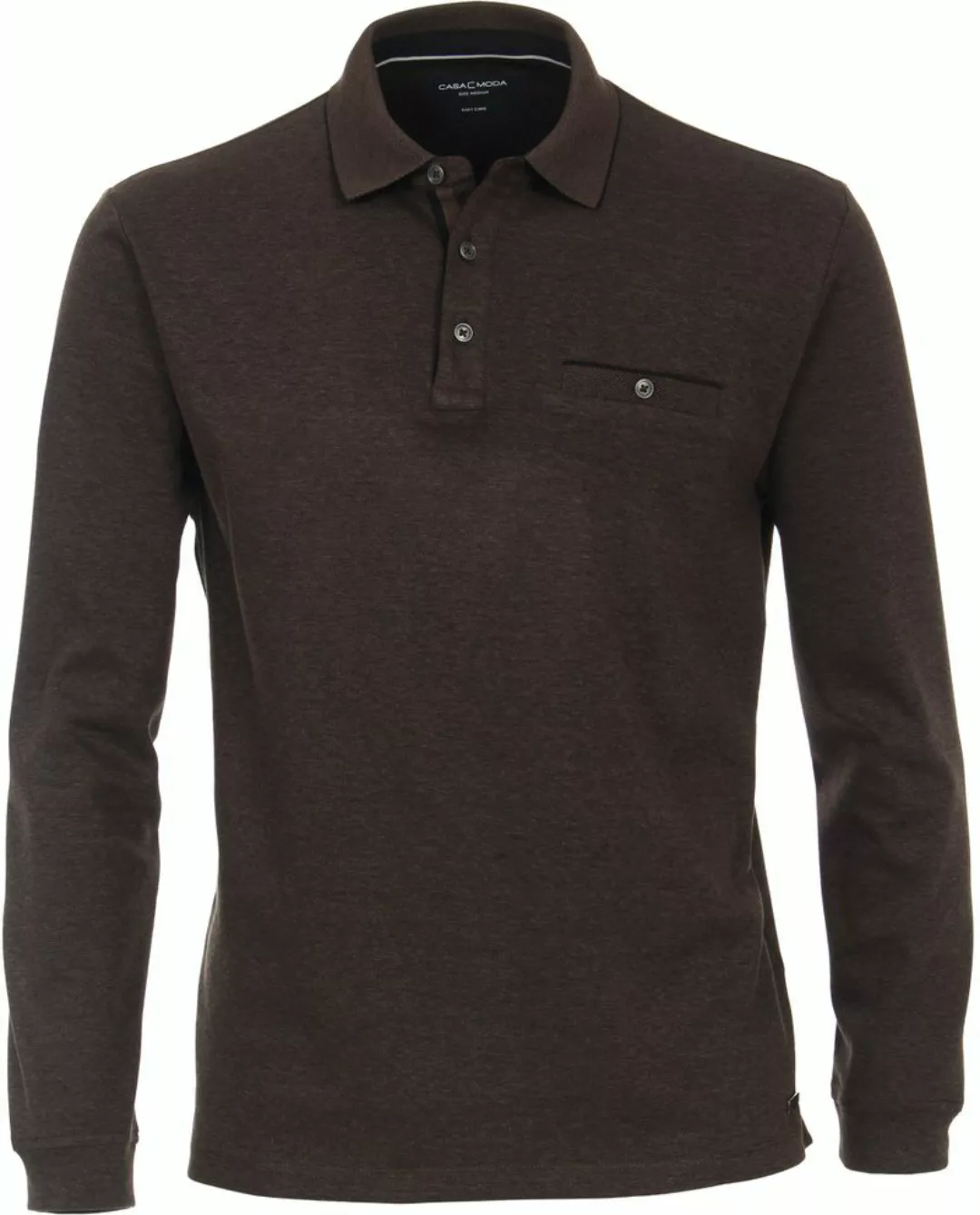 Casa Moda Poloshirt LS Braun - Größe 3XL günstig online kaufen