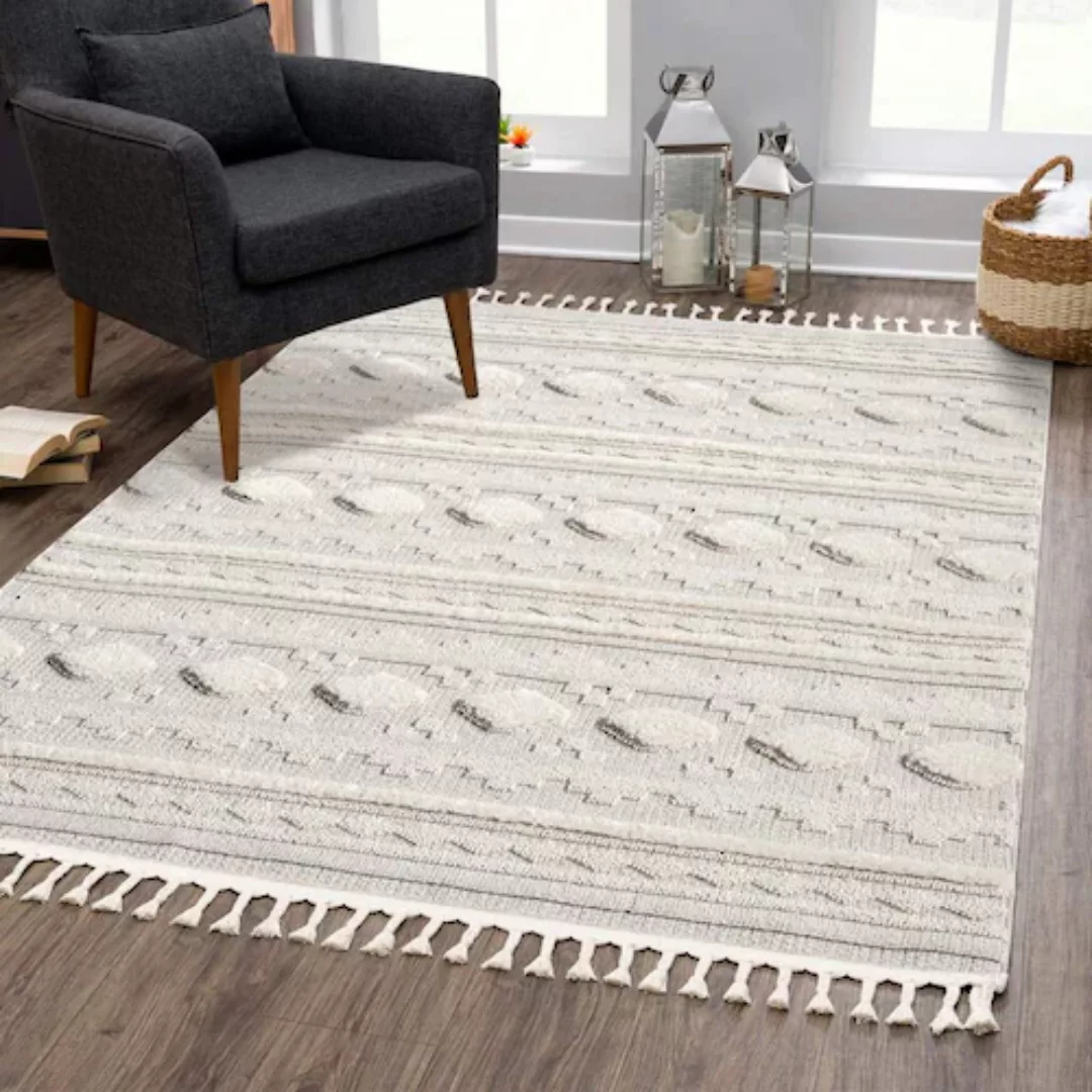 Carpet City Teppich »VALENCIA 930«, rechteckig, Boho-Stil, Hochtief-Muster/ günstig online kaufen