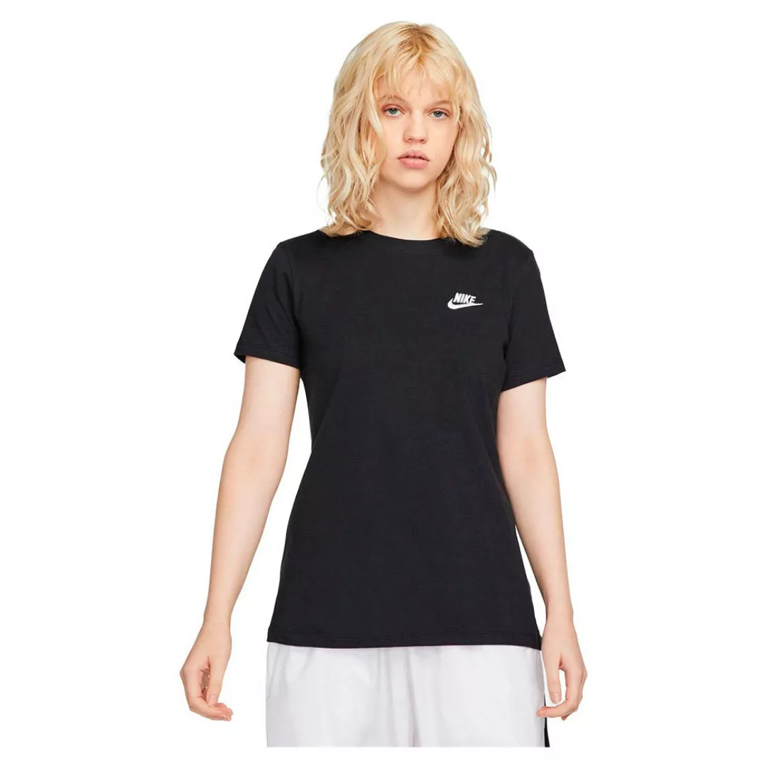 Nike Sportswear Club Kurzarm T-shirt M Dk Grey Heather / Black günstig online kaufen
